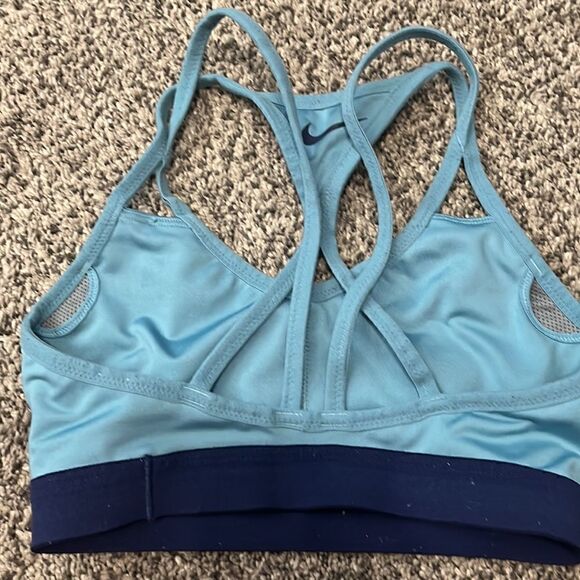 Nike Exercise Bra - Blue - Strappy - XS - Picture 3 of 5